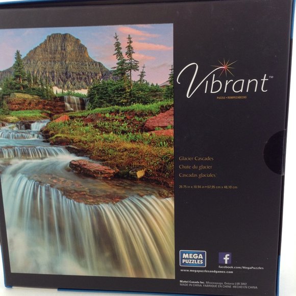Mega Puzzles 1000 Pieces Glacier Cascades - Picture 2 of 7